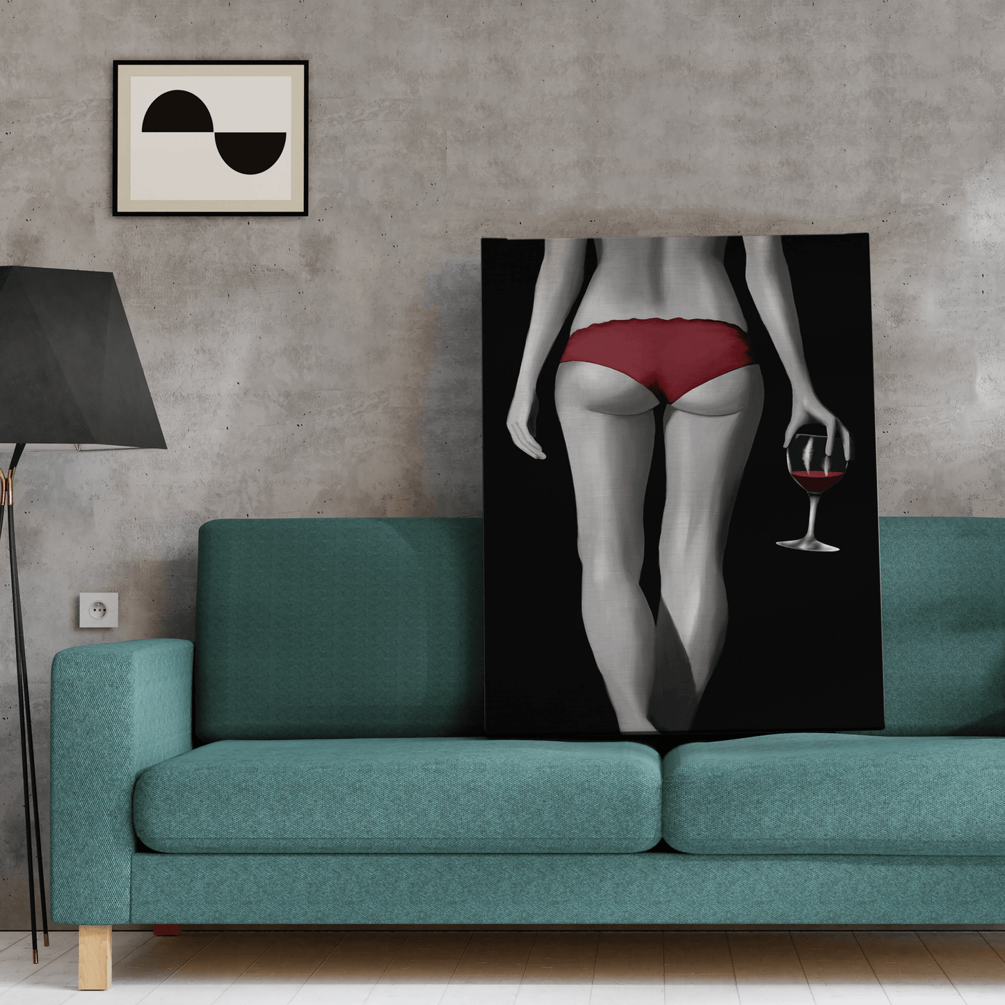 Contemporary Framed Foxy Art Print In Multi-Colour