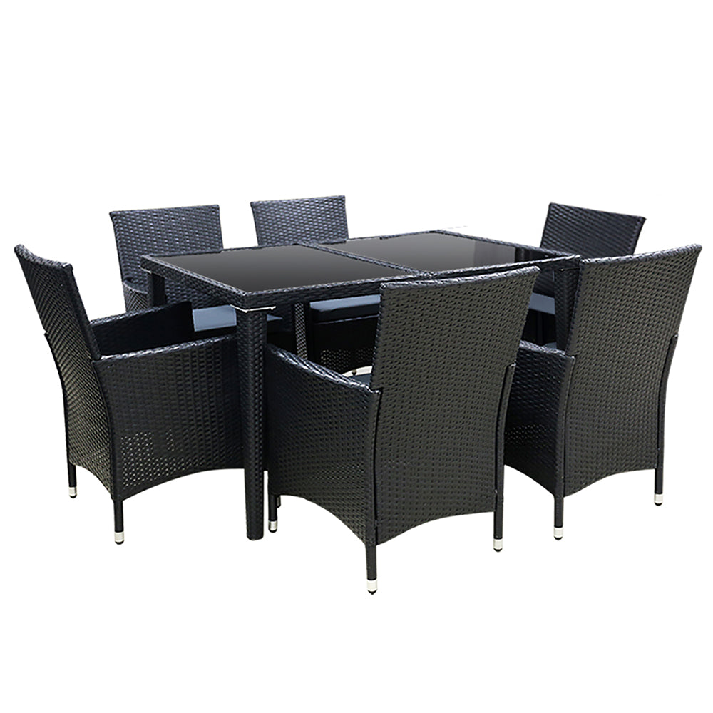NNEDSZ Outdoor Furniture 7pcs Dining Set