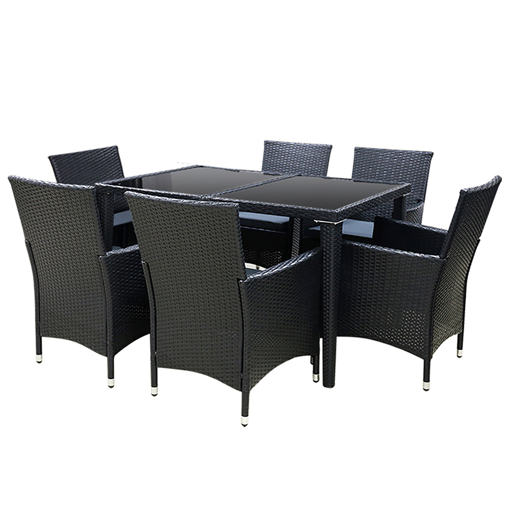 NNEDSZ Outdoor Furniture 7pcs Dining Set